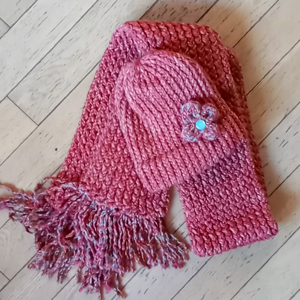 Beanie and matching scarf